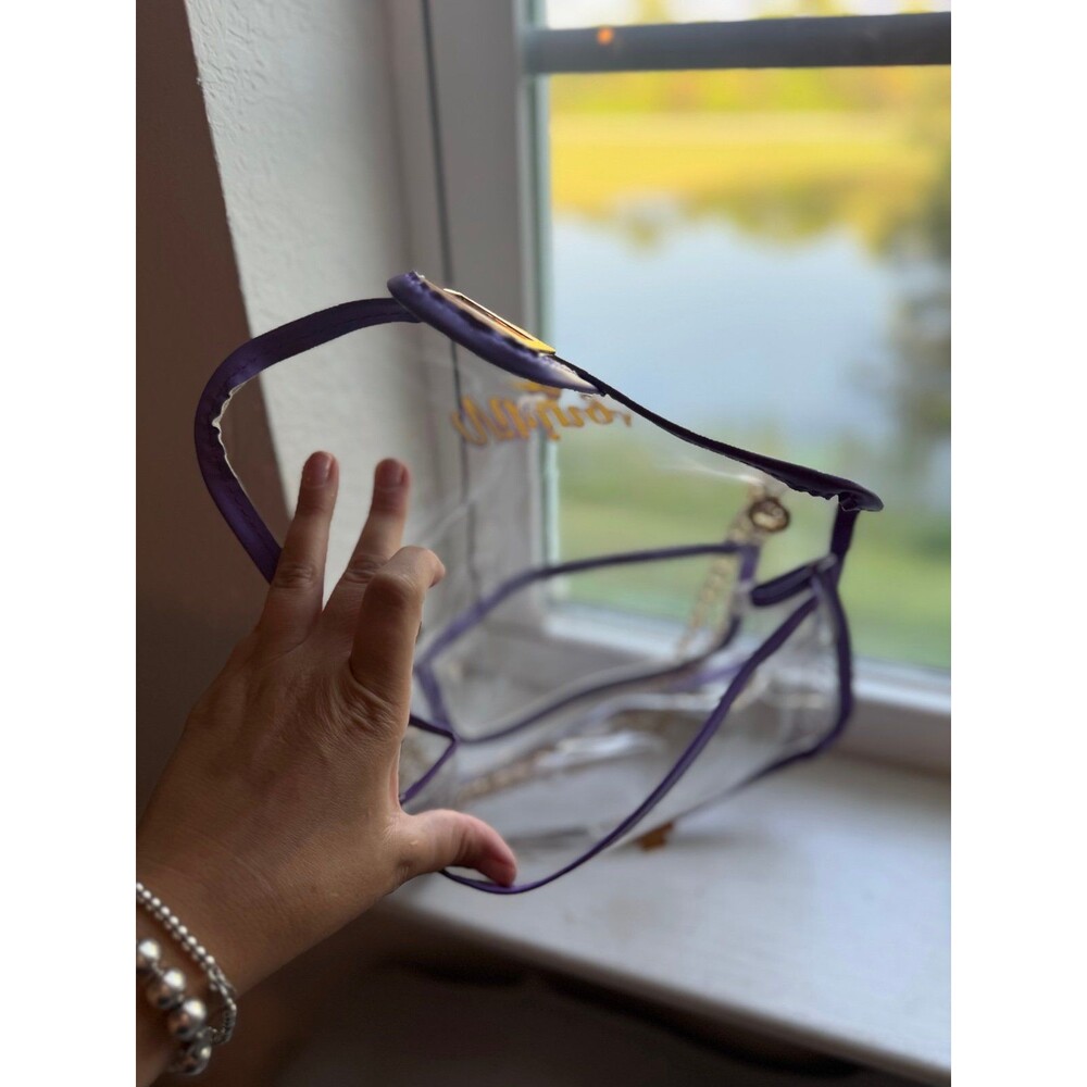 Minnesota Vikings NFL Football Clear Stadium Fashion Purse by Foco - Picture 6 of 12